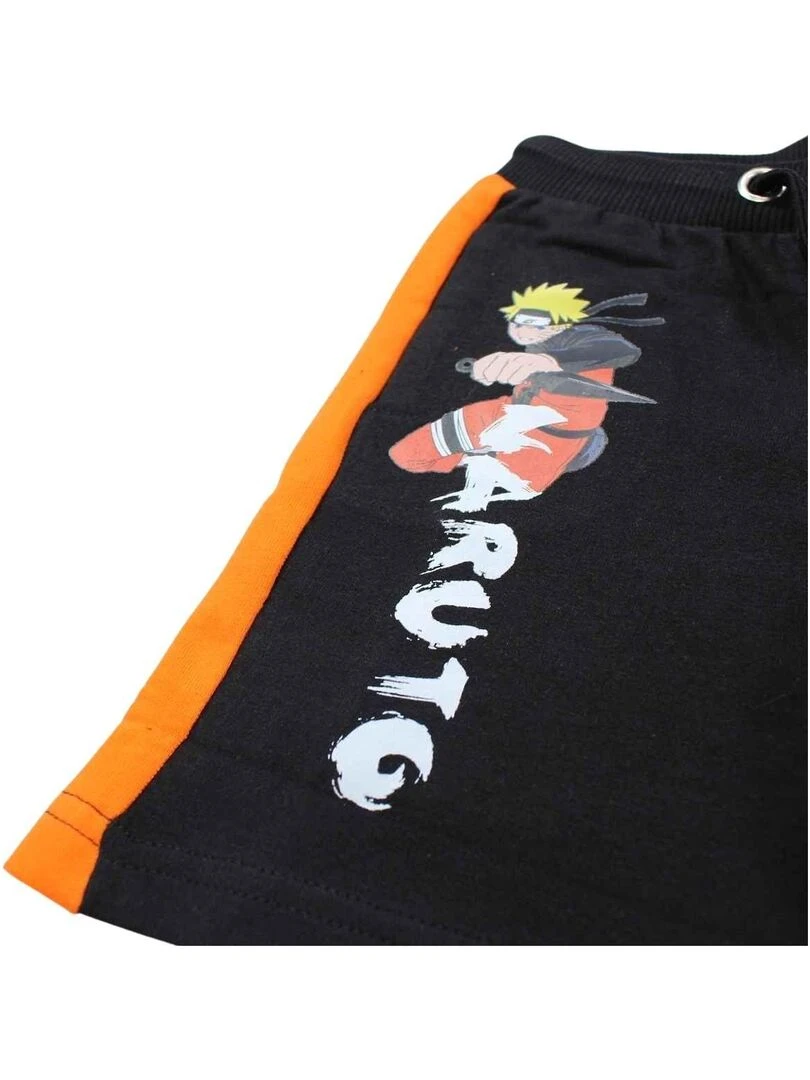 Disney   Short garçon imprimé Naruto en coton   Noir