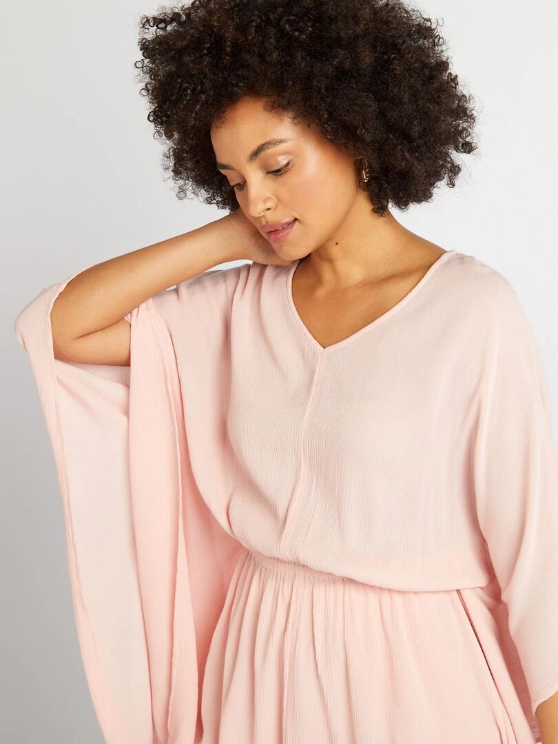 Blouse avec manches papillon   Rose