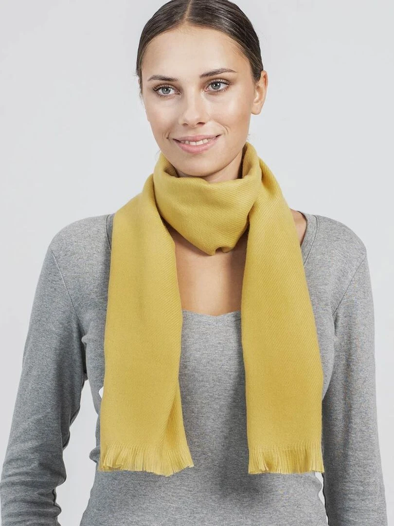Echarpe Sherpa Fabriqué en France Jaune foncé