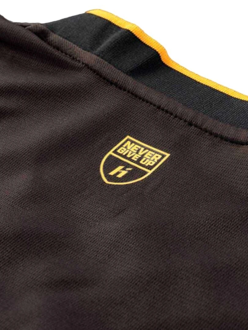 Huari   T shirt DUNKEY   Noir Jaune