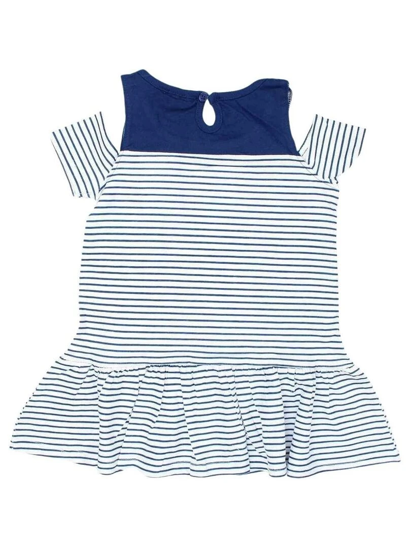 La Pat' Patrouille Robe fille imprimé La Pat' Patrouille en coton Bleu marine