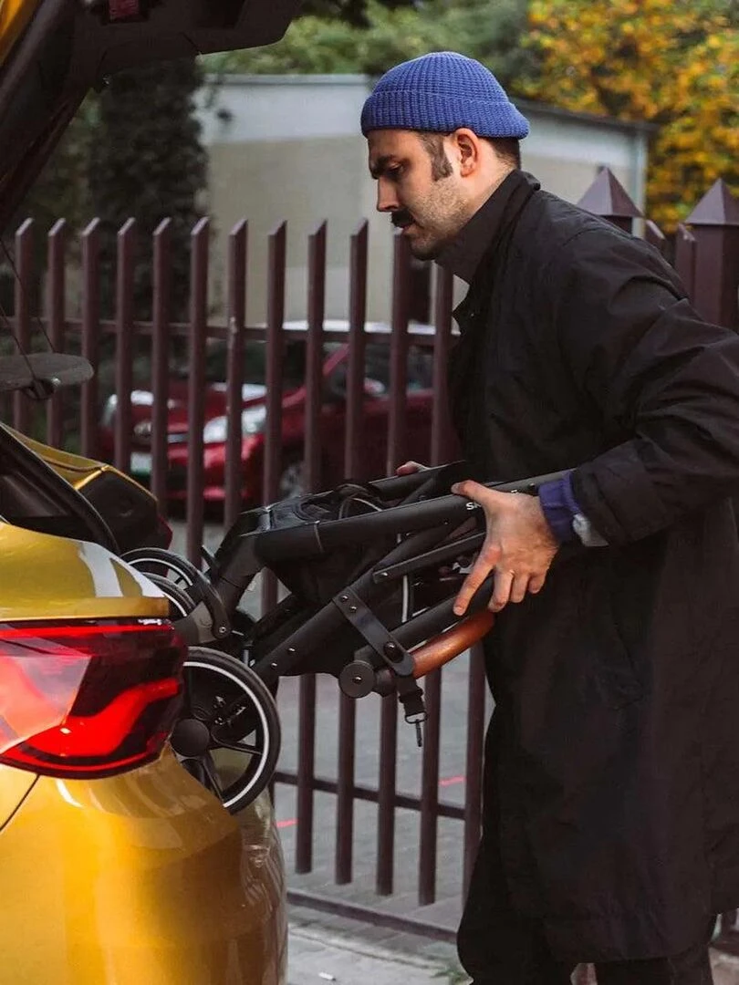 Poussette "Moss" noir   Noir