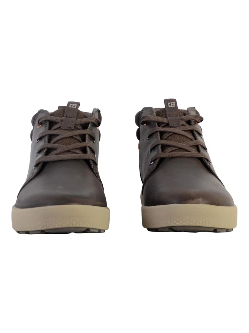 Basket Caterpillar Cuir Proxy Mid   Marron