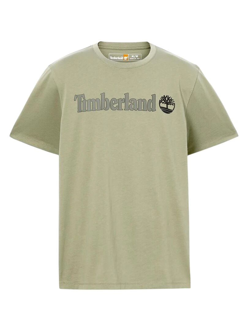 Tee Shirt Timberland Linear Logo Short Sleev Vert