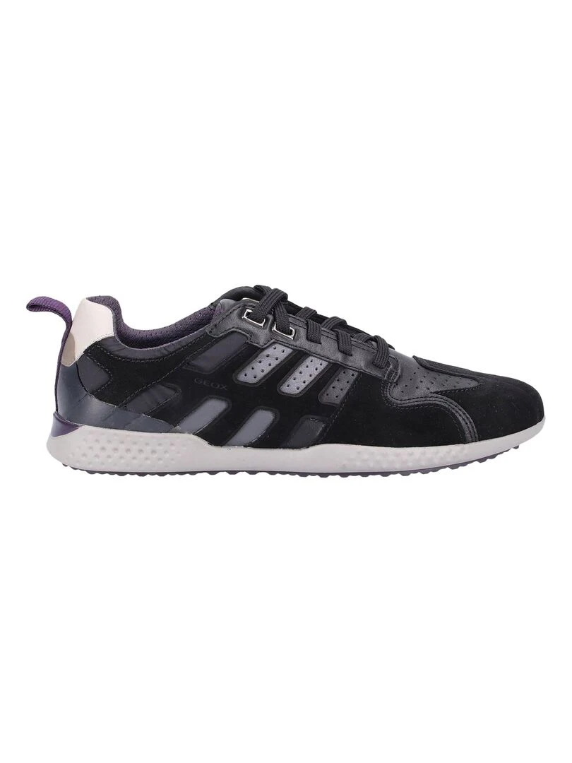 Basket Geox U Snake.2 A Suede+Nylon Noir