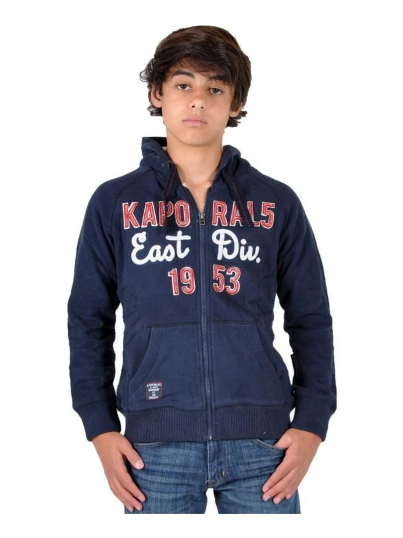 Sweat Kaporal Enfant à Capuche Farda Bleu Navy   Bleu