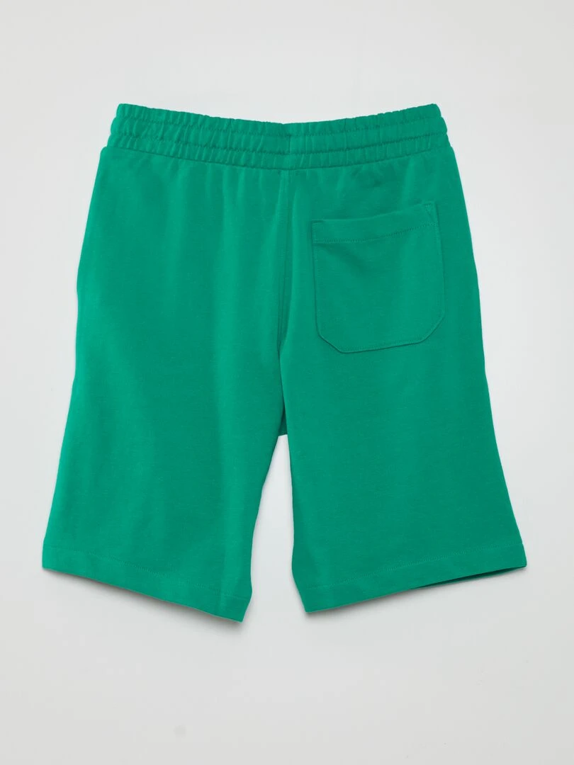 Short uni en molleton Vert