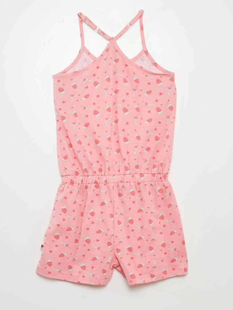 Combishort pyjama Rose
