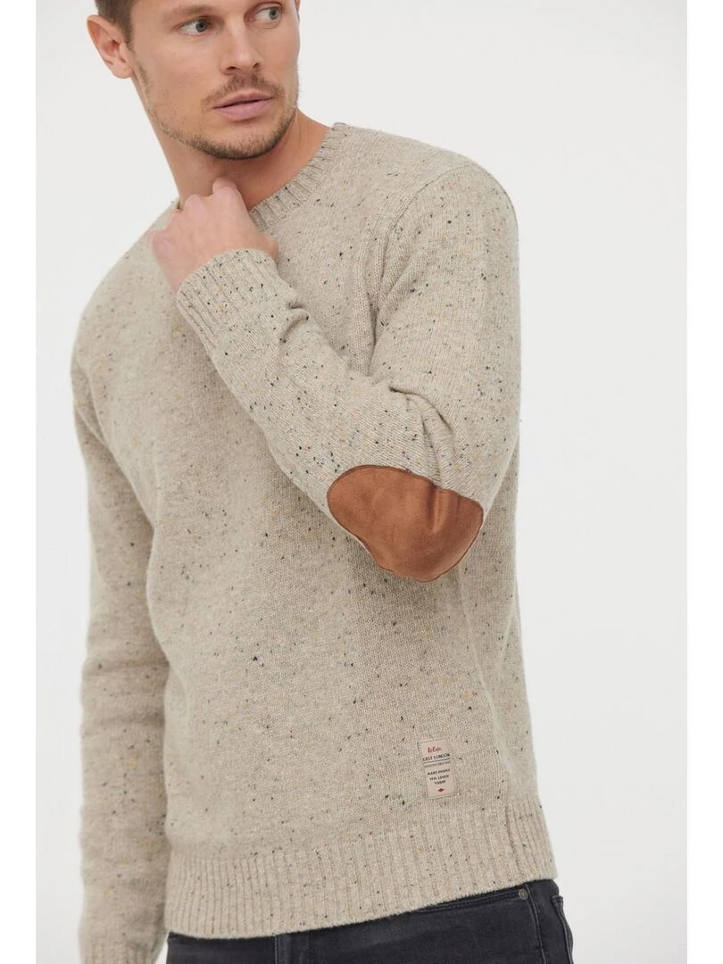 Lee Cooper   Pull manches longues laine regular COOLY   Beige argile