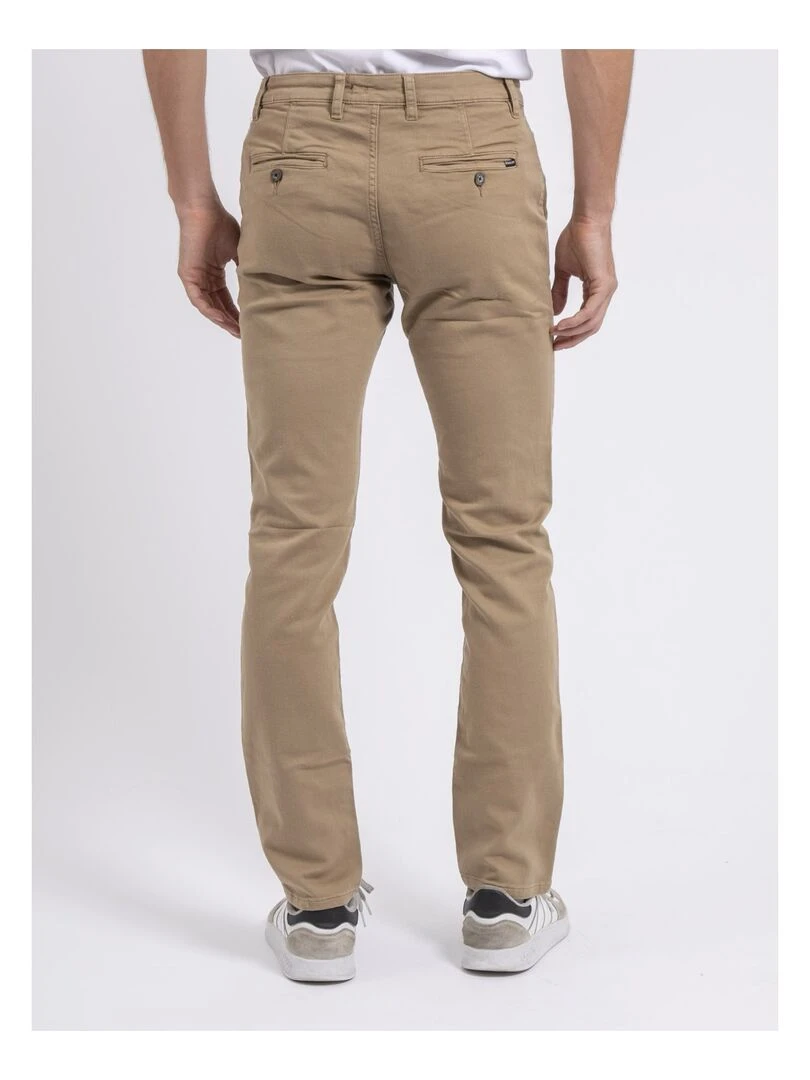 Pantalon chino coupe ajustée VALBACOL Beige