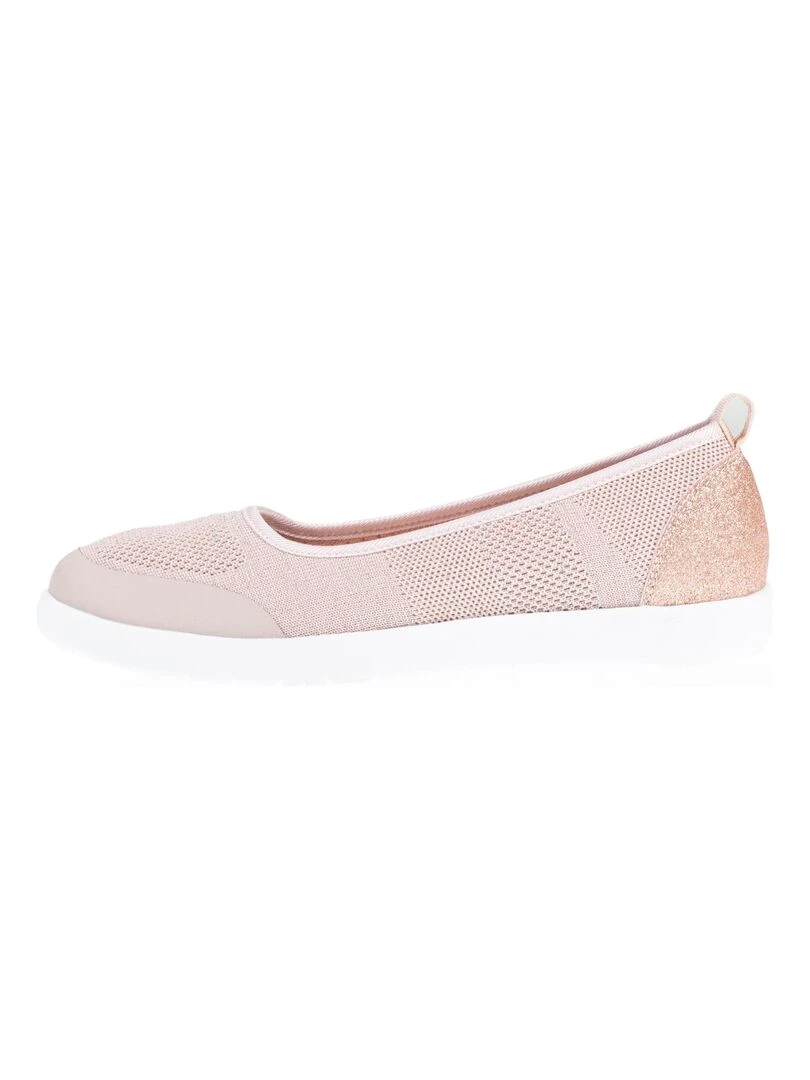 Ballerines Femme slip on Rose poudré   Rose clair
