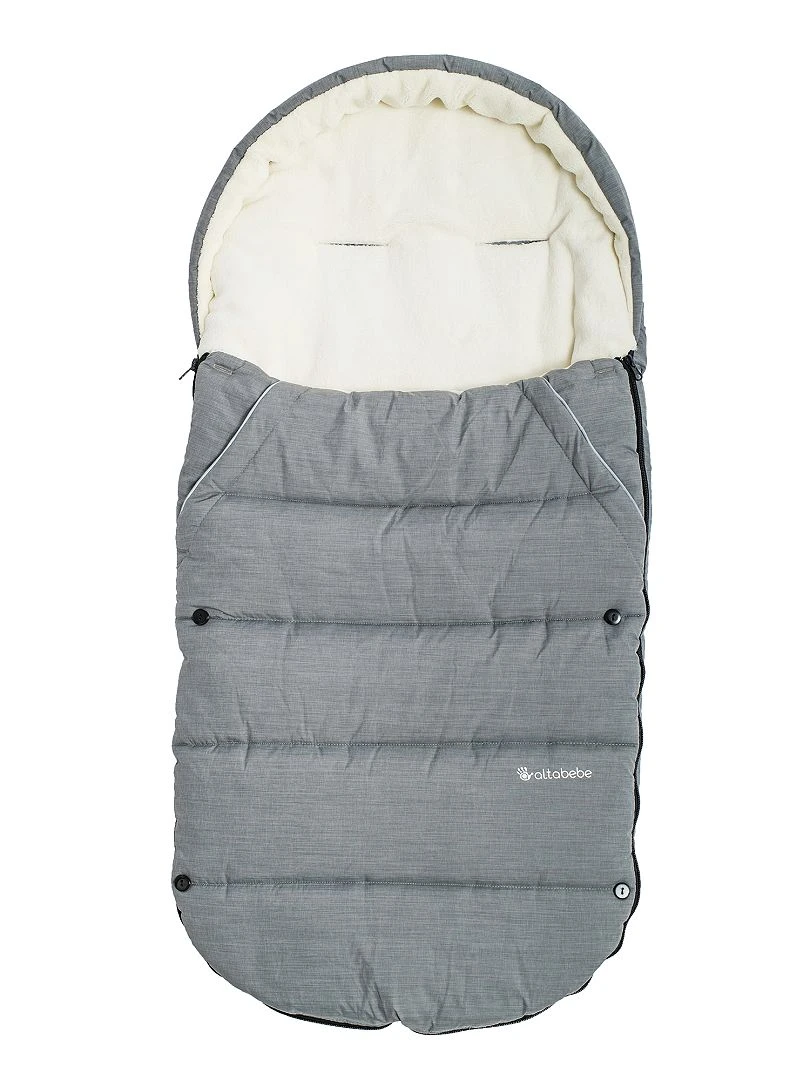 Chancelière pour poussette Gris/blanc