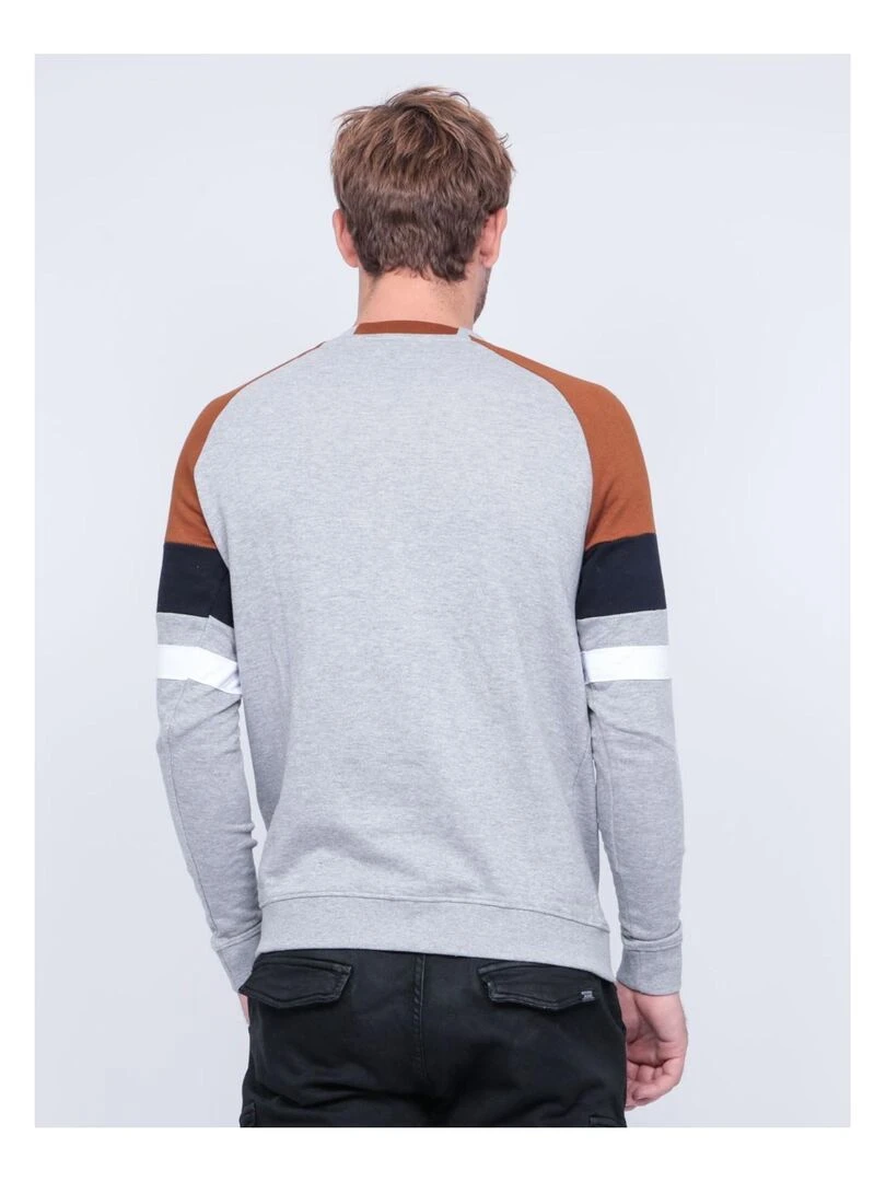 Sweat col rond WOLBERT Marron glacé
