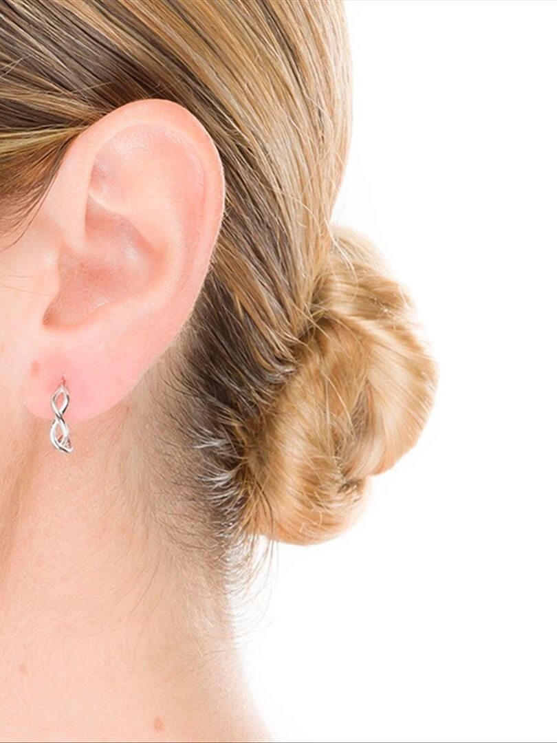 Boucles d'oreilles dulle en argent 925 rhodié Argent