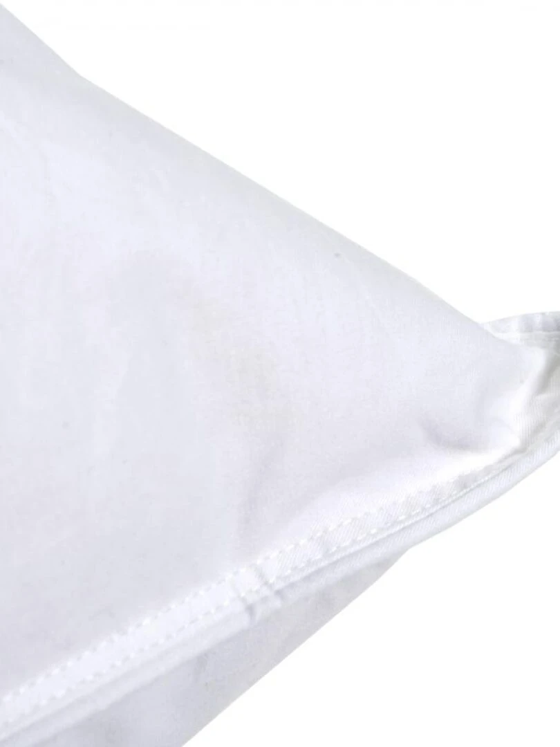 Bleu Câlin   Oreiller duvet moelleux 90% duvet canard   Blanc