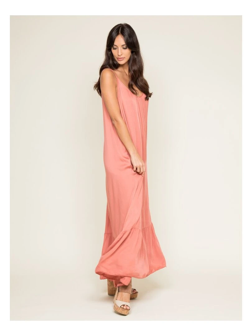 Robe longue ISTYLE   Rouge brique