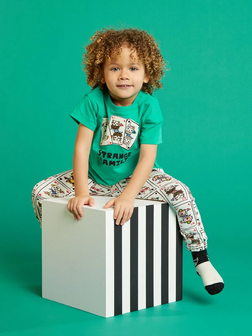 T shirt à col rond X Little Bad Wolf Mixte Vert