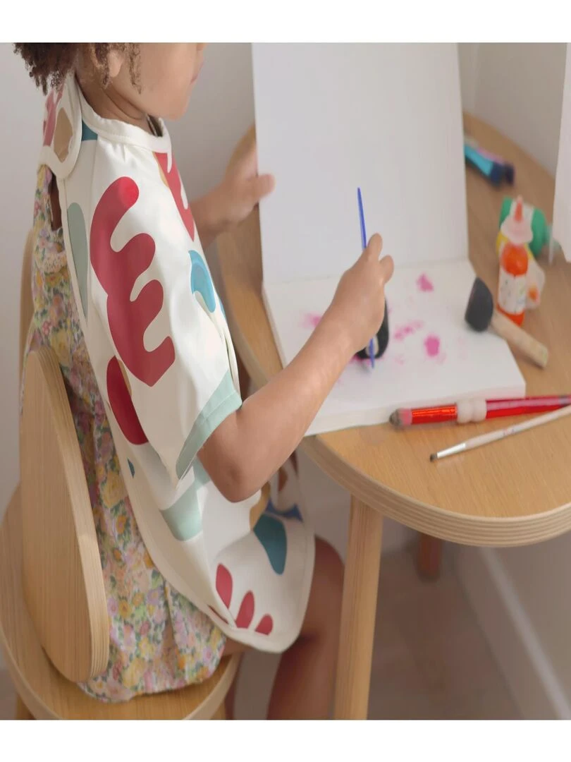 Bavoir à manches évolutif et 2 en 1 Playful Blanc