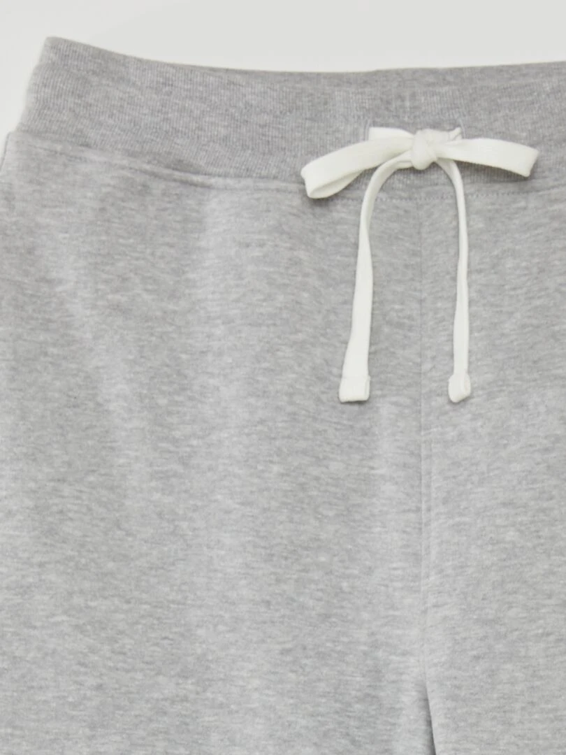 Pantalon jogging en molleton   Gris cliar