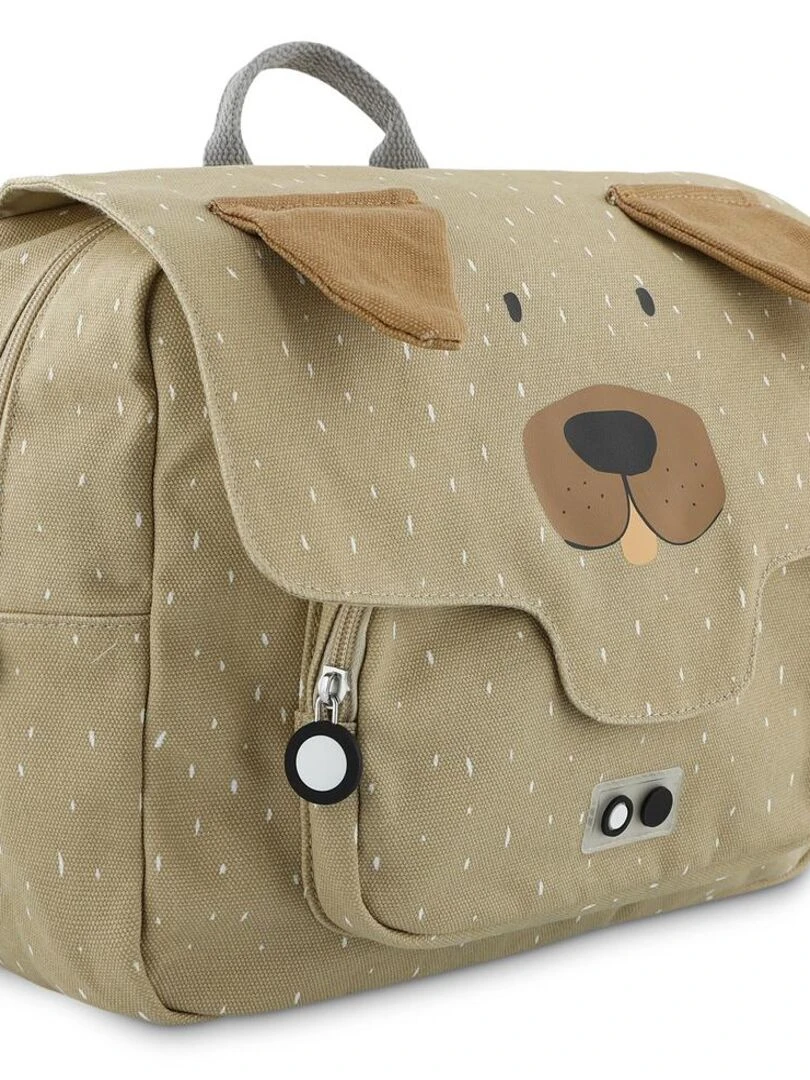 Cartable A4 maternelle Mr. Dog Ecru