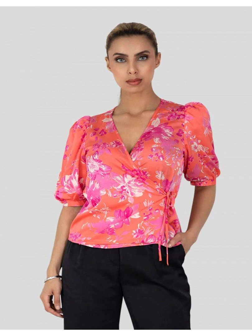 Blouse imprimé Kebello Rose