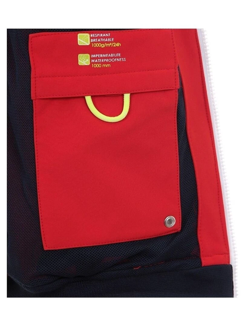 Blouson softshell homme CELORIEN   VENT DU CAP   Rouge