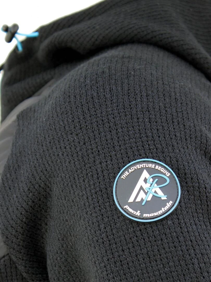 Polaire homme CURTIS   PEAK MOUNTAIN   Noir Noir