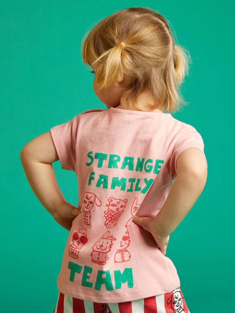 T shirt en coton X Little Bad Wolf Rose