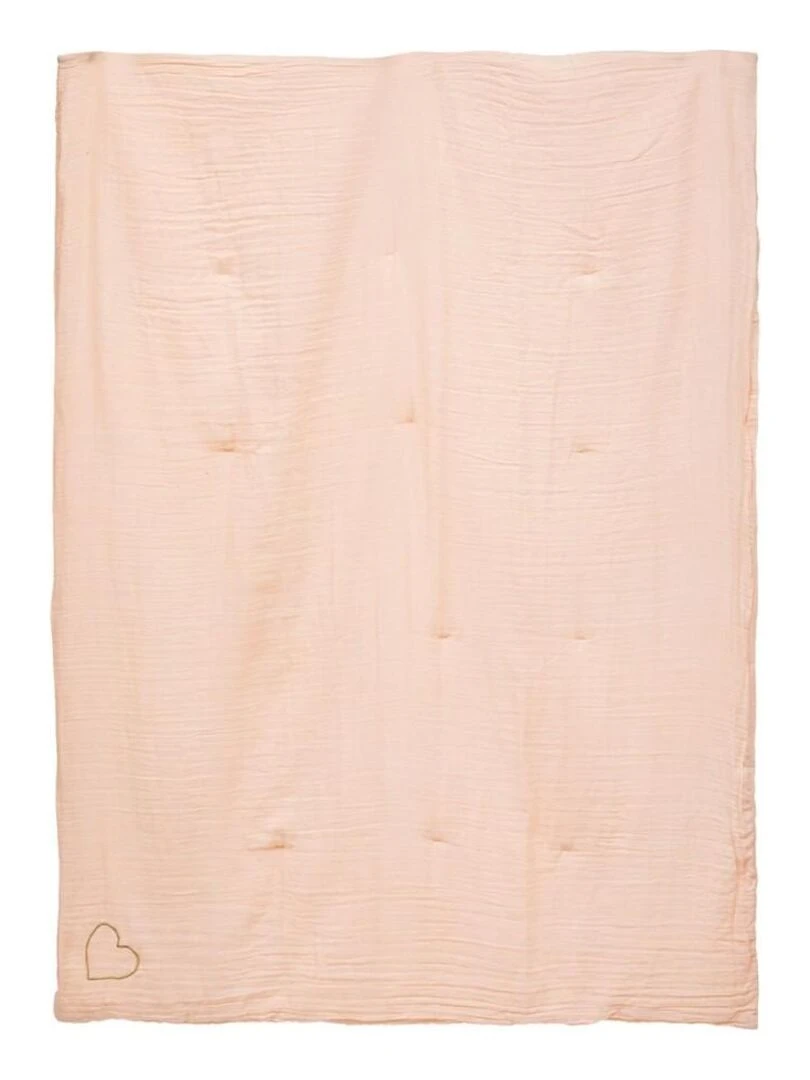 Édredon gaze de coton 100x140 rose Rose