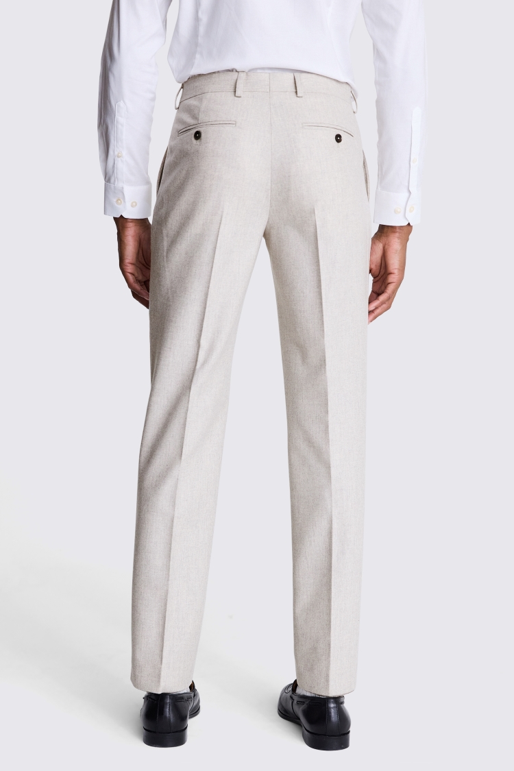Italian Slim Fit Guabello Taupe Puppytooth Trousers    Buy Online at Moss