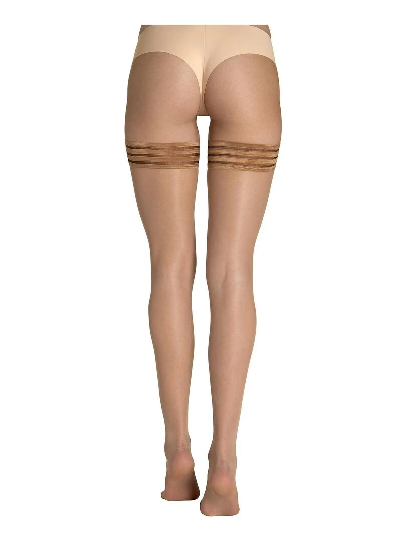 Bas autofixants 15 DEN Hold Up Beige