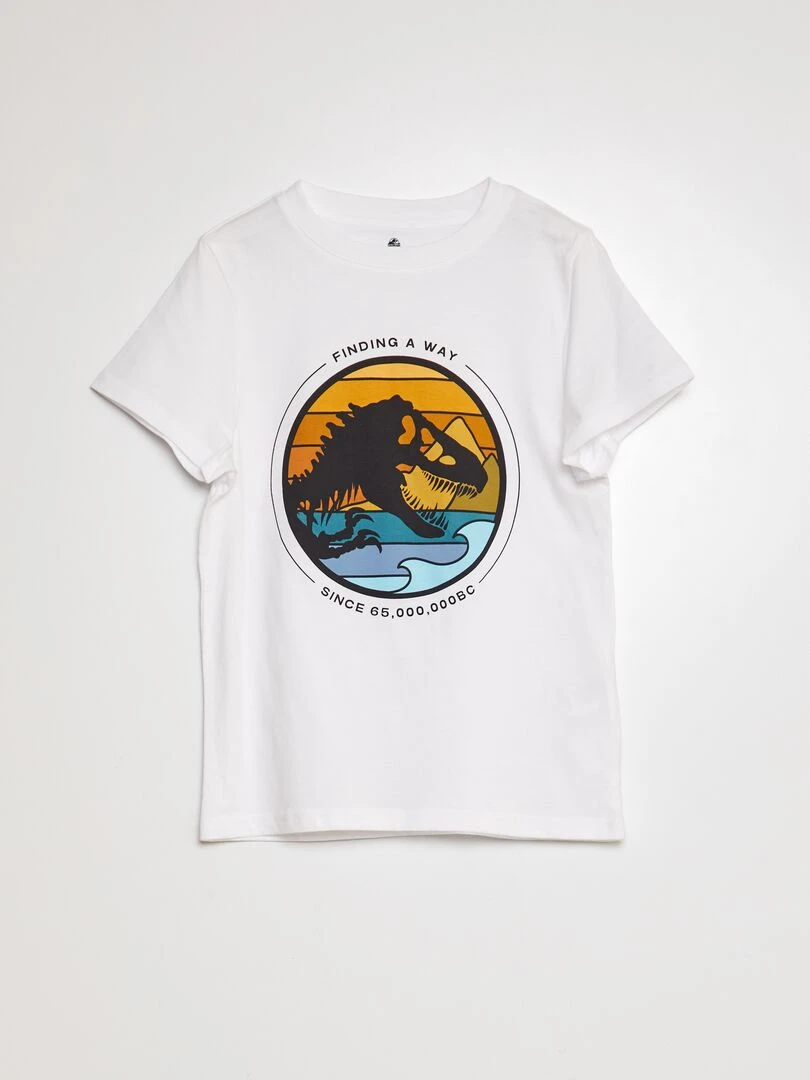 Pyjama court 'Jurassic World' 2 pièces Blanc