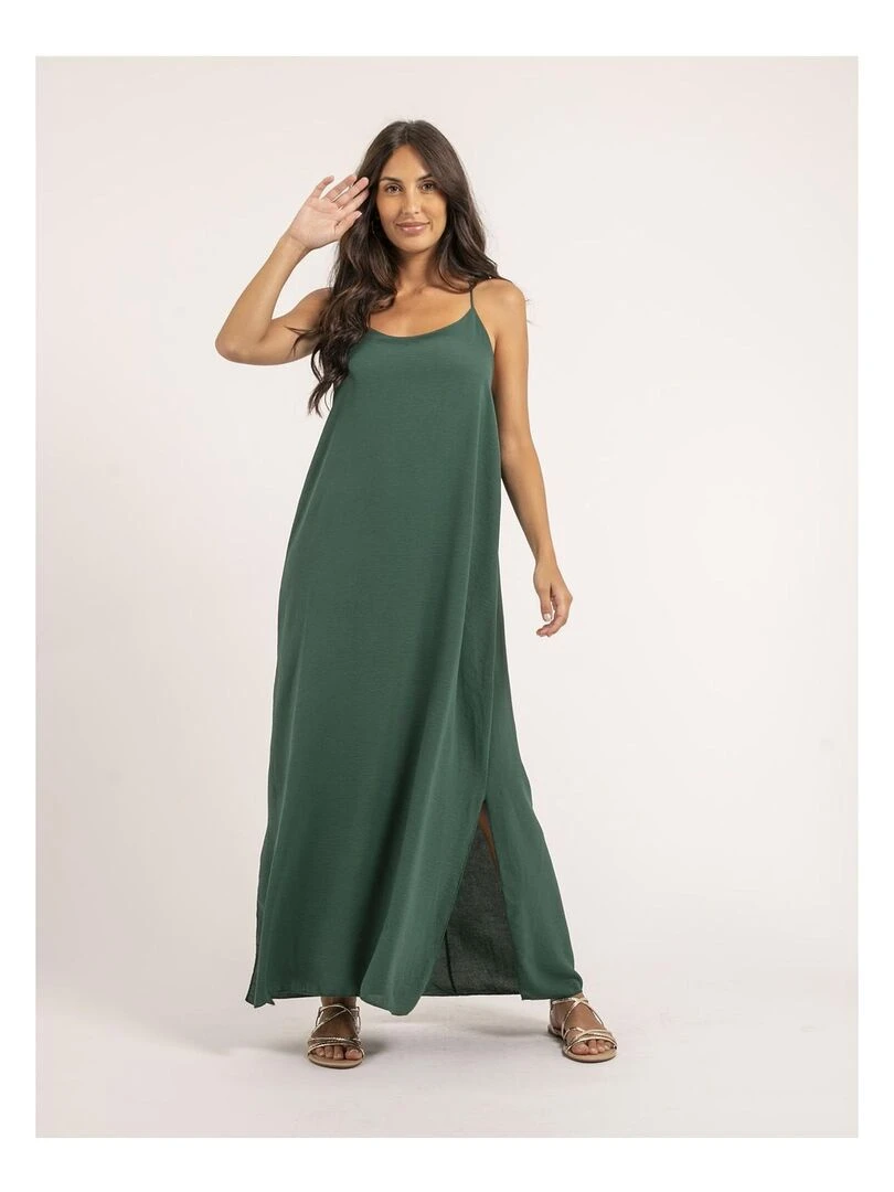 Robe longue IGGY   Vert foncé