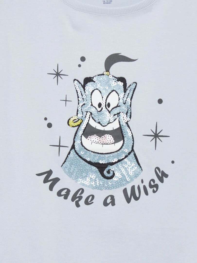 T shirt 'Disney' avec sequins Bleu