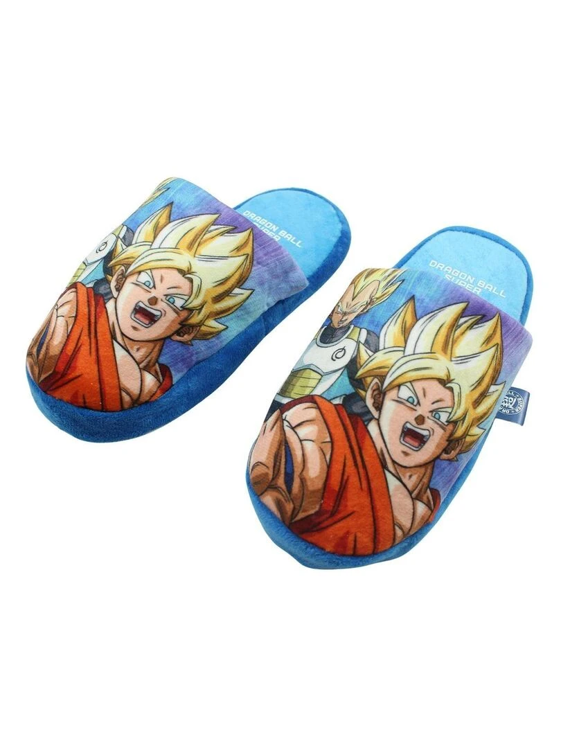 Dragon Ball Z Pantoufle garçon imprimé Dragon Ball Bleu