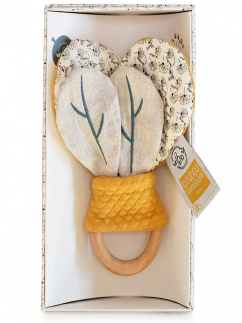 Hochet anneau en bois Pollen l'abeille bio   N/A