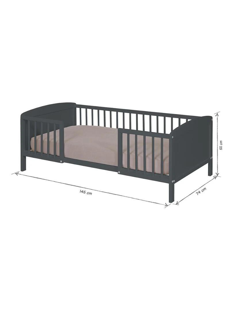Pack lit enfant avec matelas Peyo   AKITEN RETAIL   Gris