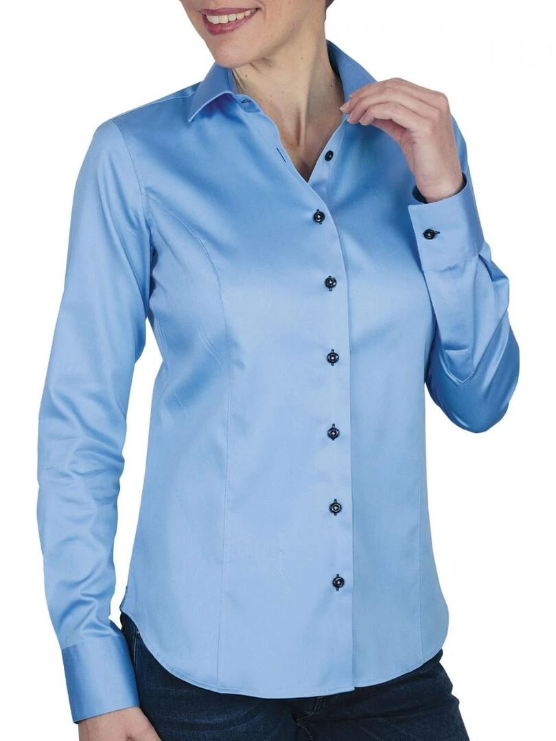 Chemise unie KRYSTAL   Bleu