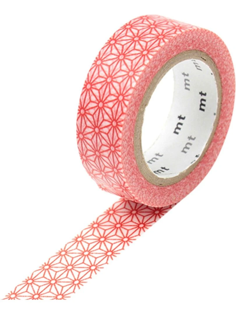 Masking tape étoiles rouge Asanoha Shuaka 1 5 cm x 7 m N/A