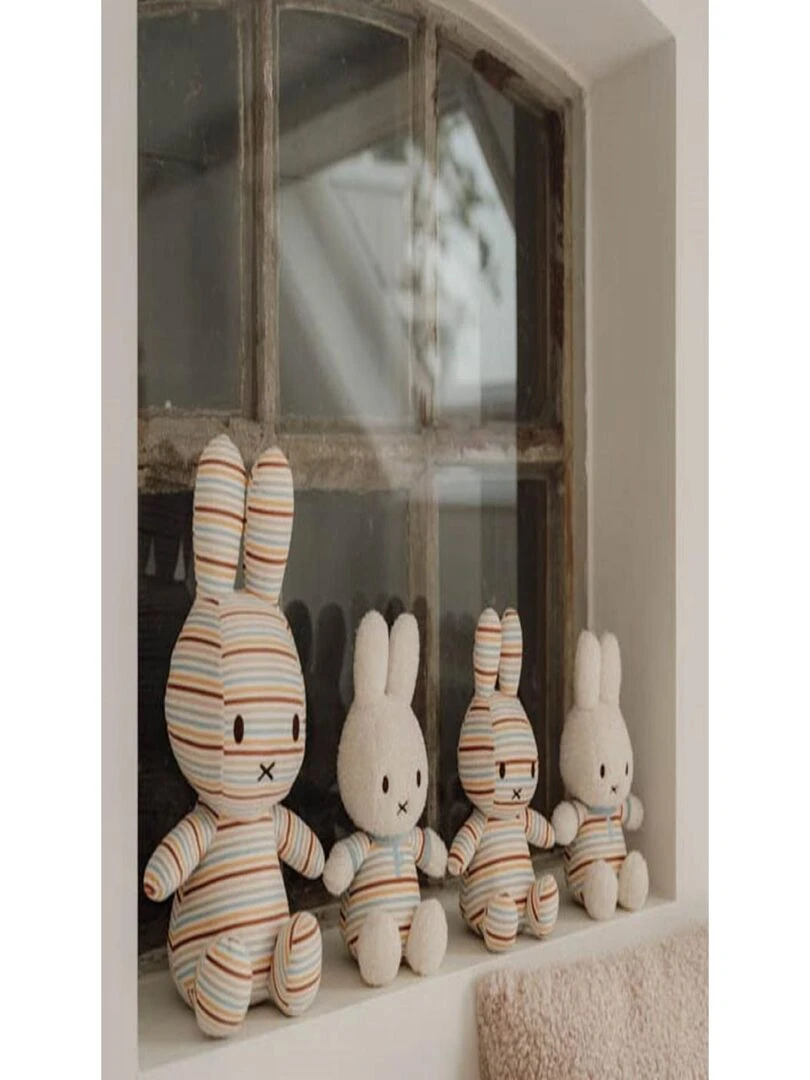 Peluche Miffy 25cm   Vintage Sunny Stripes   Beige