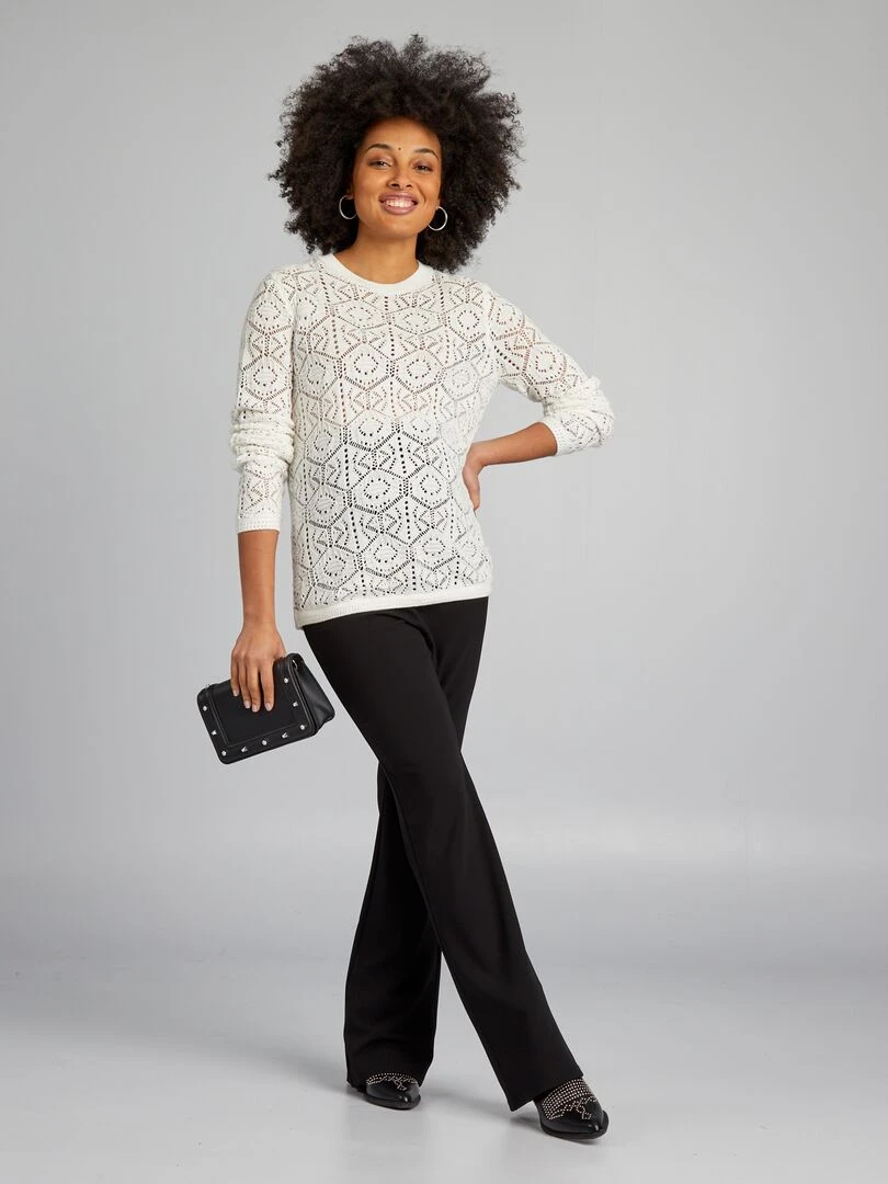 Pull de maternité blanc