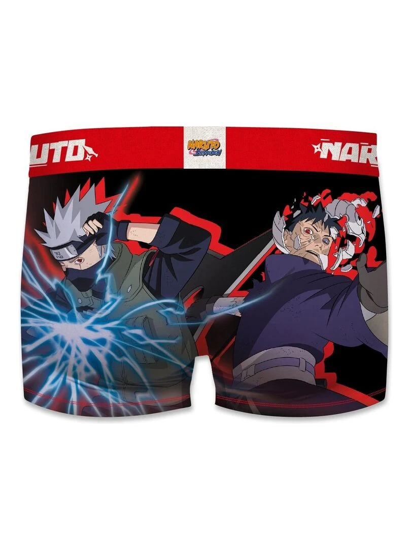 Lot de 4 Boxers homme Naruto Shippuden Freegun   Bleu