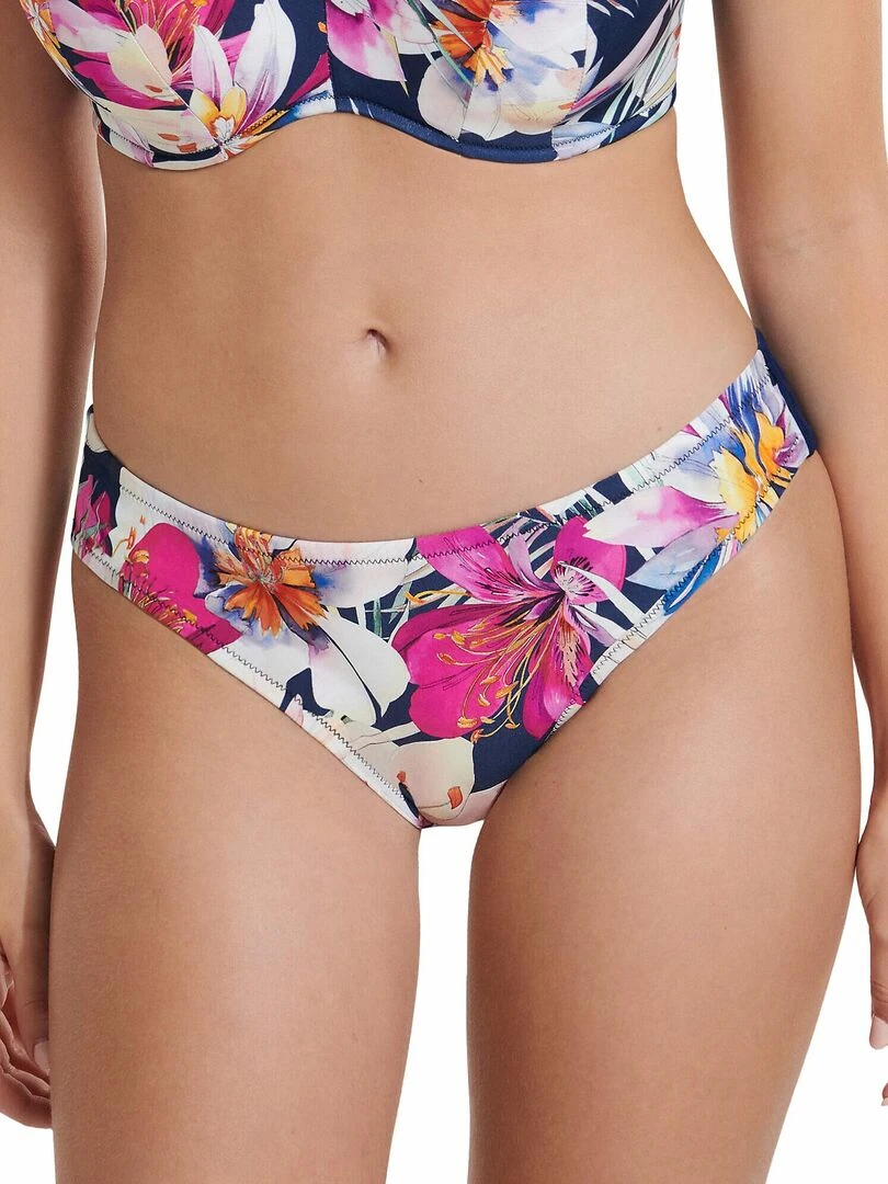 Bas maillot slip de bain à nouettes amovibles Tunis Bleu
