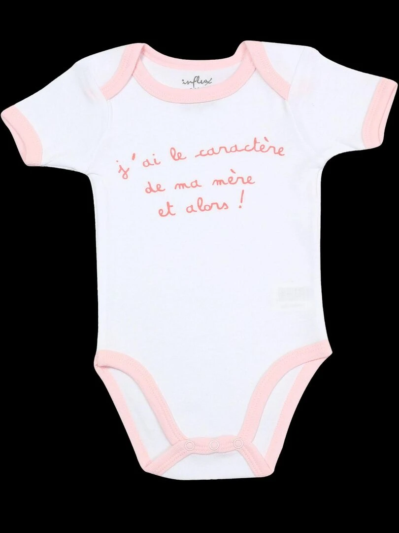 Body manches courtes pour fille Blanc