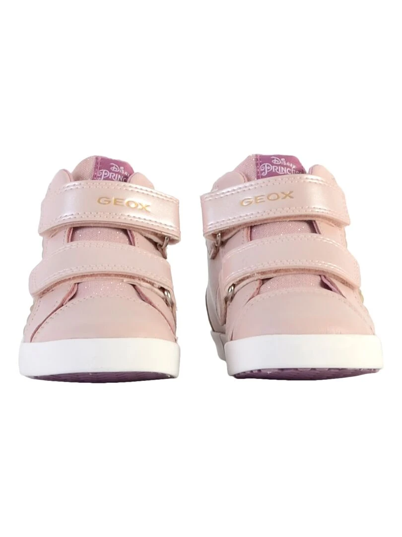 Basket Cuir Enfant Geox Kilwi   Rose