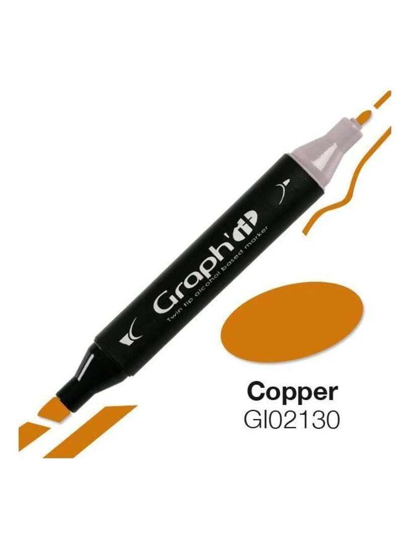 Marqueur Graph'It à double pointe   Cuivre   N/A