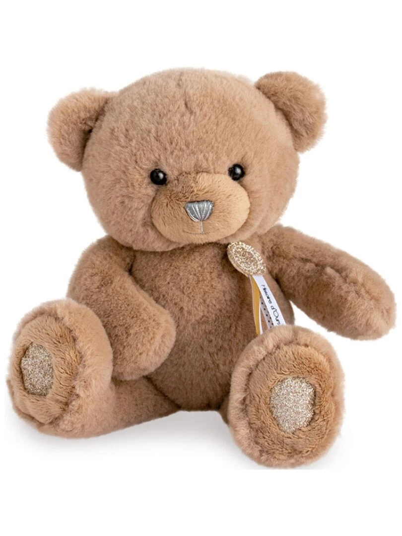 Coffret peluche ours Charms marron glacé (24 cm)   Marron