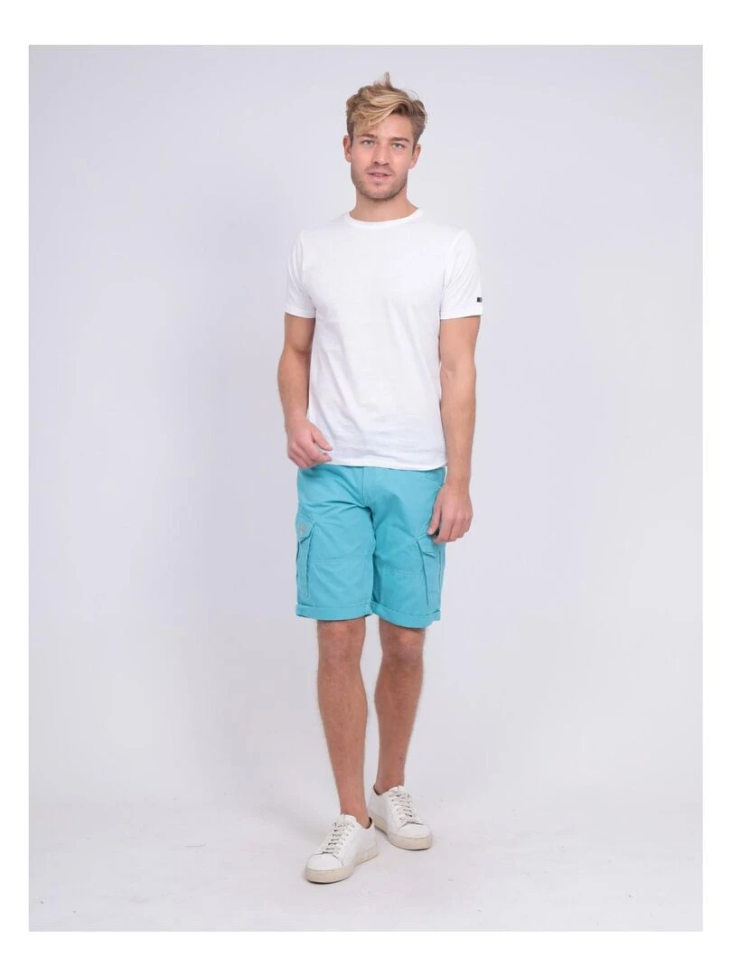 Bermuda battle BATISTIN   Bleu turquoise
