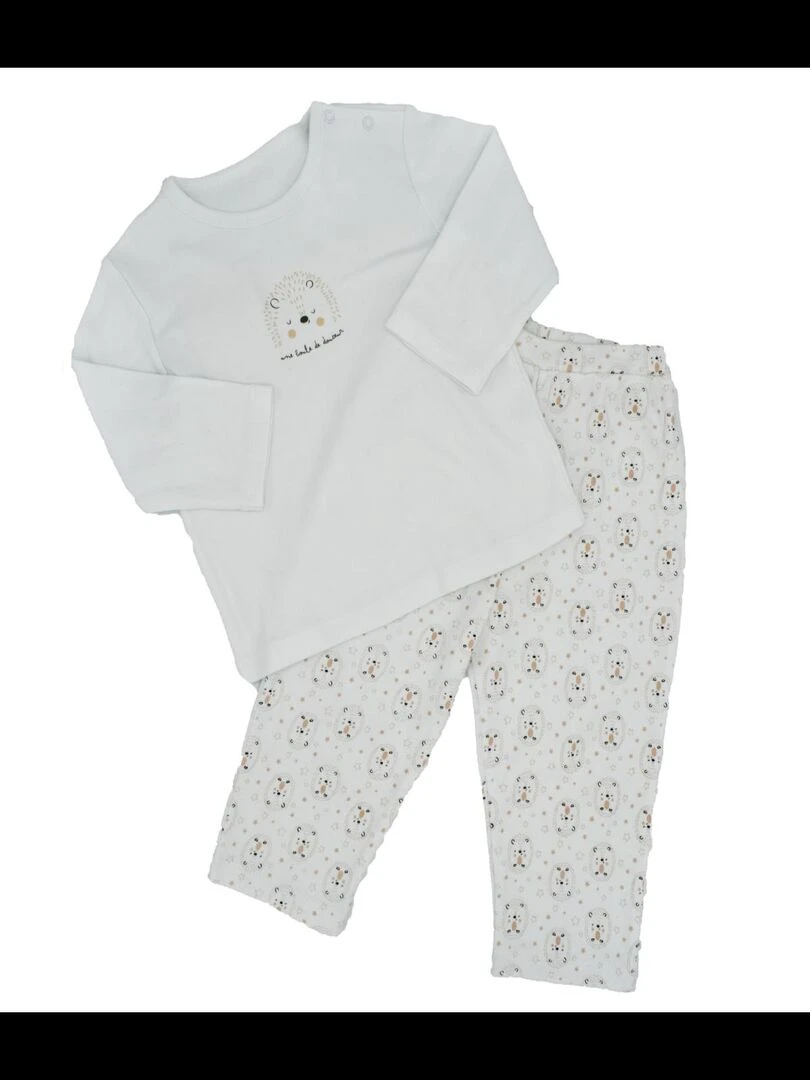Pyjama 2 pièces 'GPF DEMAIN' 'DOO&BO' Blanc