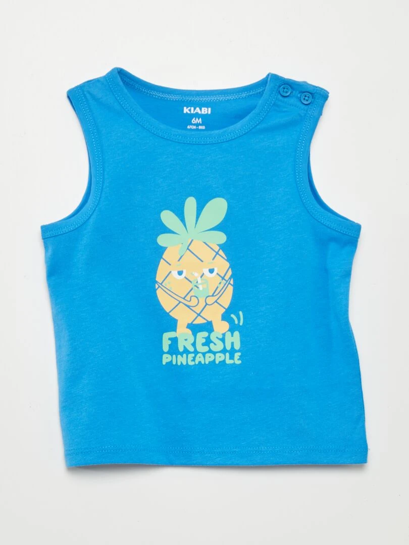 Lot de 2 débardeurs en jersey   Vert